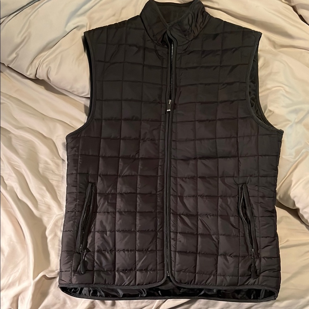 Ada Black Quilted Puffer Vest